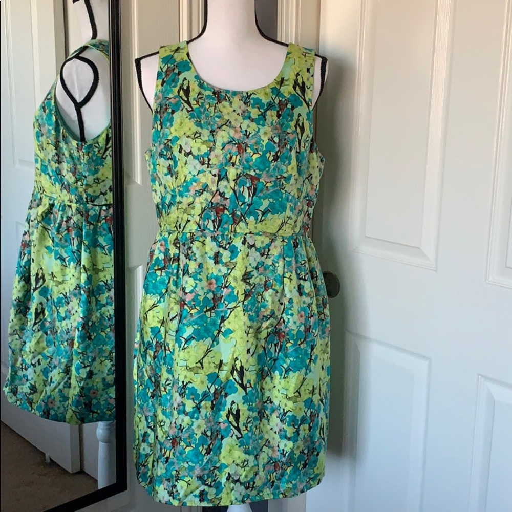 ⬇️REDUCED! J.Crew Allie dress in aqua floral